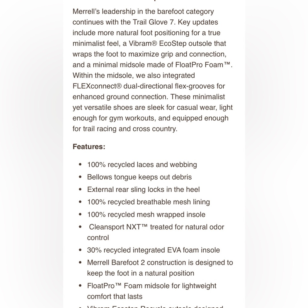 Merrell Women's Trail Glove 7 Barefoot Trail Shoe Black/Multi Size 6.5 NWOB - Picture 10 of 11